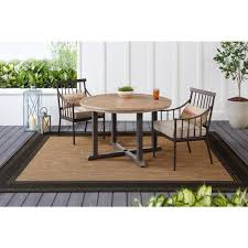 round steel outdoor dining table