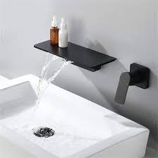 modern waterfall bathroom sink faucet