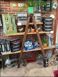 Ladder Shelf Outfitting At The Garden