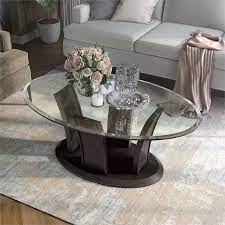 Furniture Of America Lantler Oval Glass