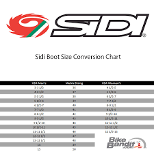 56 Efficient Sidi Size Chart Cycling