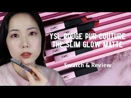ysl the slim glow matte lipstick swatch
