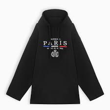 Black Paris Flag Hoodie