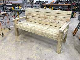 Simple Diy 2x4 Bench Seat For Outdoor