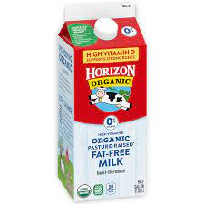 horizon organic fat free milk
