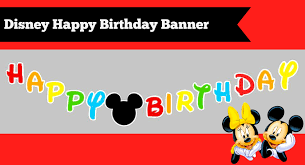 free mickey mouse happy birthday banner