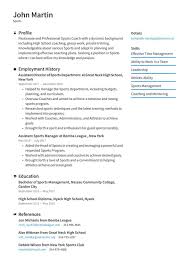 Sports And Fitness Resume Examples