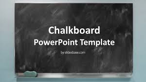 Blackboard Chalkboard Powerpoint Template
