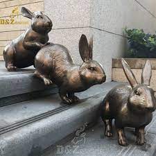 Outdoor Garden Rabbit Statues For