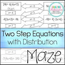 Equations Maths Activities Middle School