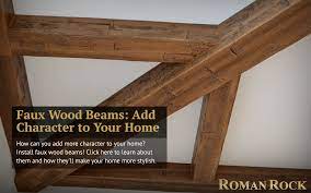 faux wood beams