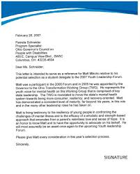 Letter Of Recommendation For Employment Template Business