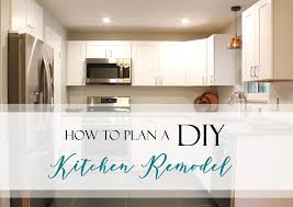 how to plan a diy kitchen remodel