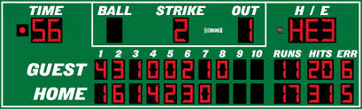 A game for boys and for men. ernie really captured the spirit of the great game in the u.s. Baseball Scoreboards