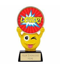 Novelty Emoji Loser Trophy 11cm (4 3/8") | Trophies Plus Medals
