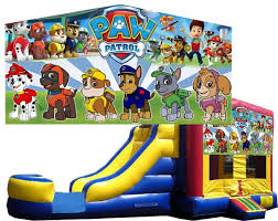 paw patrol bounce slide combo wet or