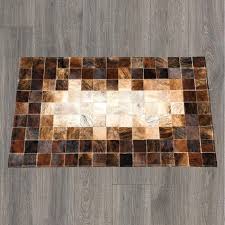 cowhide brazilian patchwork rug 6 x 8