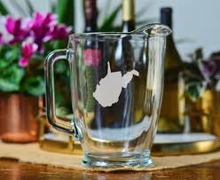 State Of West Virginia Glassware Wvu