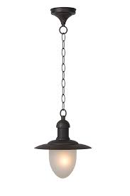 hanging rustic outdoor lamp with glass