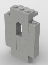 Lego Moc Castle Panel 4444 Tile Version