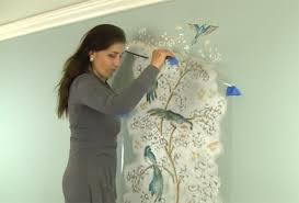 How To Stencil A Chinoiserie Wallpaper
