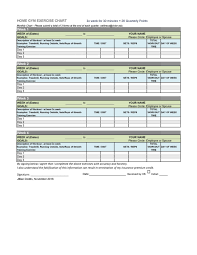 46 printable exercise charts 100 free