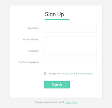 bootstrap sign up form horizontal template