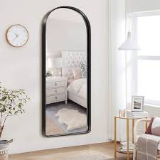 Design Framed Black Modern Floor Mirror
