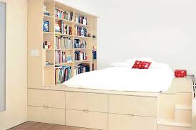 A Platform Bed Was Built For This Small