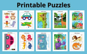 28 free printable puzzles for toddlers