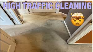 clean high traffic spots on the carpets