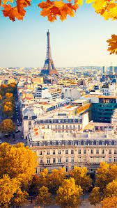 640x1136 Eiffel Tower Paris City Autumn