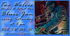 Blues Jams at Two Wolves Studio & Artist Den – TOPEKA EVENTS CALENDAR