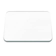 Medium Glass Worktop Protector White