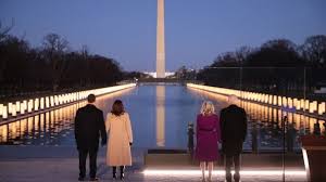 Biden, Harris honor COVID-19 victims at Lincoln Memorial on eve of Inauguration  Day 2021