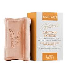 Amazon Com Makari Naturalle Carotonic Extreme Skin Lightening Soap 7oz Exfoliating Toning Body Soap With Carrot Oil Spf 15 Cleansing Whitening Treatment For Dark Spots Acne Scars Blemishes