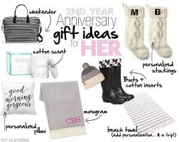 2nd wedding anniversary gift ideas for