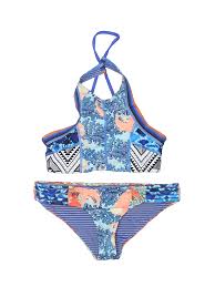 Details About Maaji Women Blue Two Piece Swimsuit S