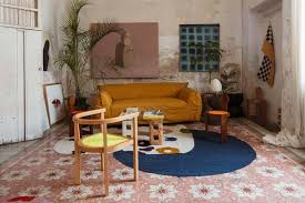 living room ceramic tile floors design
