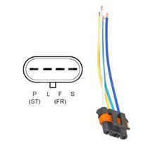 Never disconnect any of the vehicle's wiring harness connectors when the ignition is on. Gm Alternator Pigtail Plug Repair Harness Plug Code 314 9801314 Alternator For 2003 Ascender 9 7x Yukon Envoy Trailblazer Rainier Escalade Avalanche Silverado H2 8292n