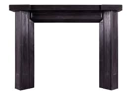 A Black Marble Art Deco Style Fireplace