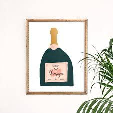 Brut Champagne Art Print French Wall