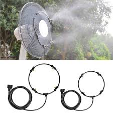 fan misting kit outdoor mist cooling