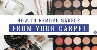 remove makeup from your carpet