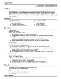 Finance Resume Sample  Financial Advisor   Stockbroker Finance dierector CV example