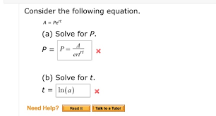 Solved Consider The Following Equation