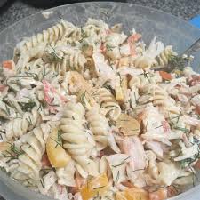 creamy crab and pasta salad recipe