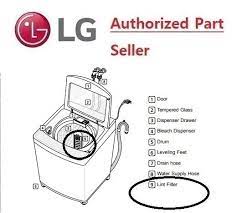 lg washing machine lint filter for