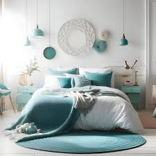 cozy white modern bedroom interior