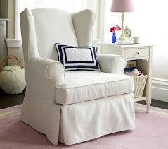 Tuck extra fabric between the wings and around the. Wingback Chair Slipcovers White Slipcovers For Chairs Wingback Chair Slipcovers Furniture Slipcovers